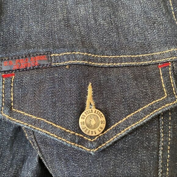 US Polo Assn classic denim jeans jacket L - Picture 5 of 6
